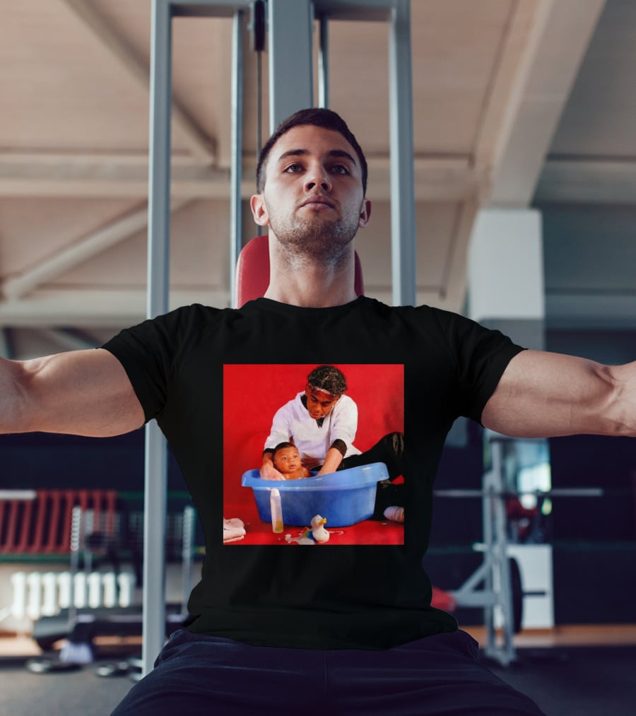 Mbappé Yamal Bath Time Meme With Baby In Blue Tub And Duck T-Shirt
