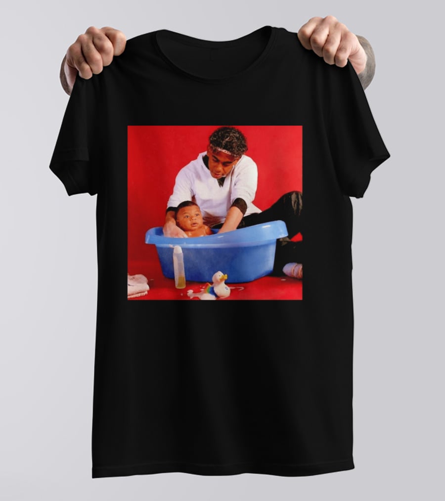 Mbappé Yamal Bath Time Meme With Baby In Blue Tub And Duck T-Shirt