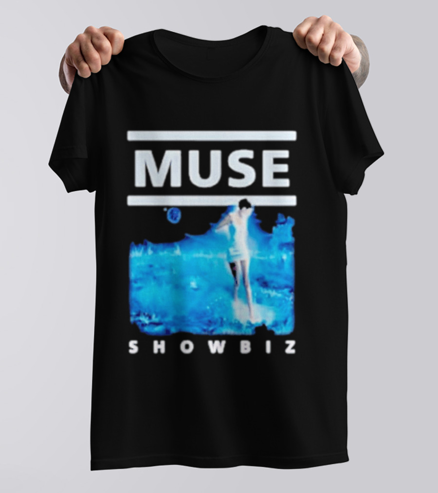 Muse Showbiz Album Cover Art Blue Aesthetic T-Shirt