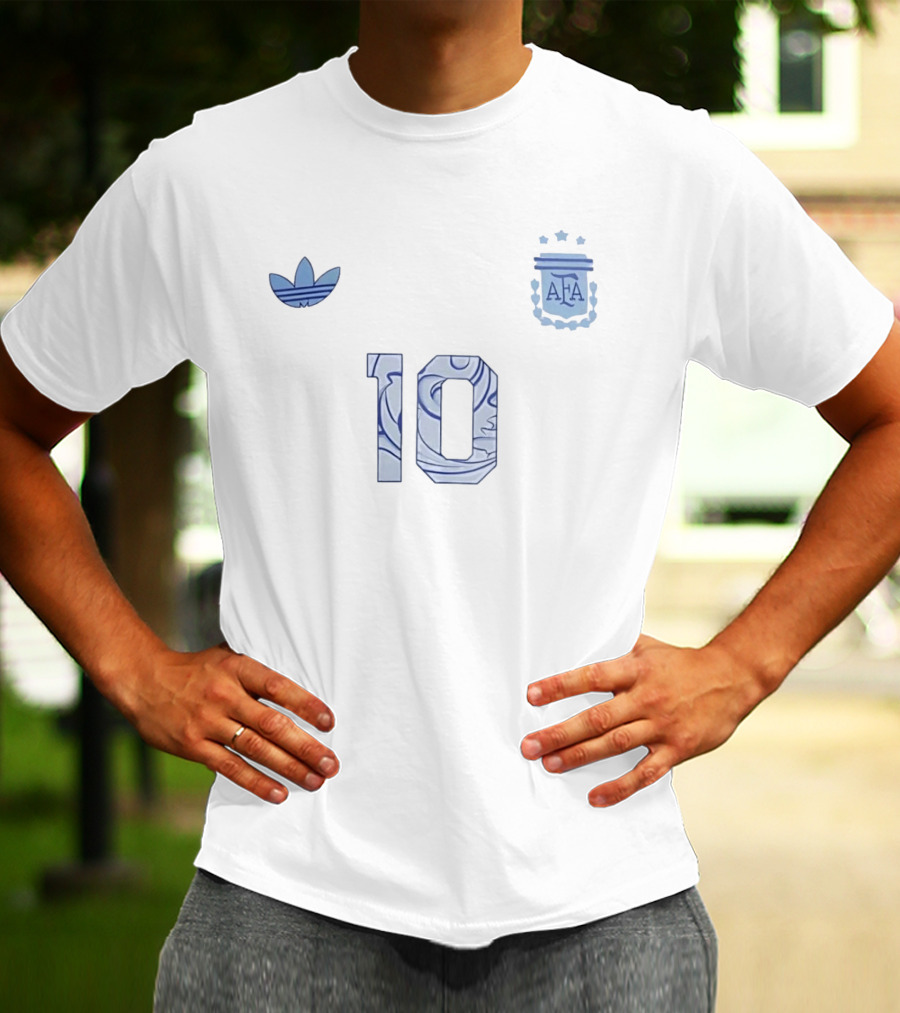 Argentina AFA 10 Trefoil Crest T-Shirt