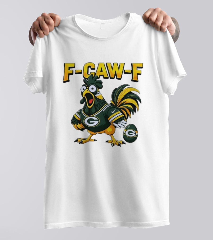 F CAW F Green Bay Packers Rooster Football Fan T-Shirt