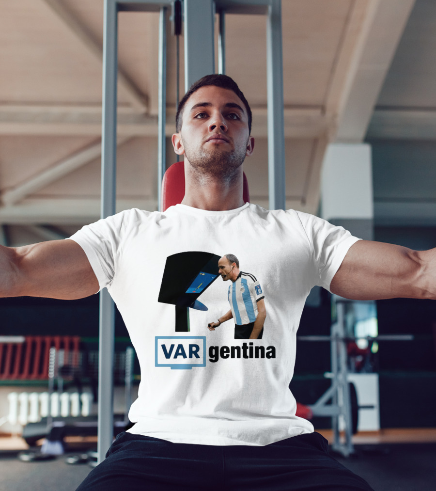 VAR Argentina Football Referee Interaction T-Shirt