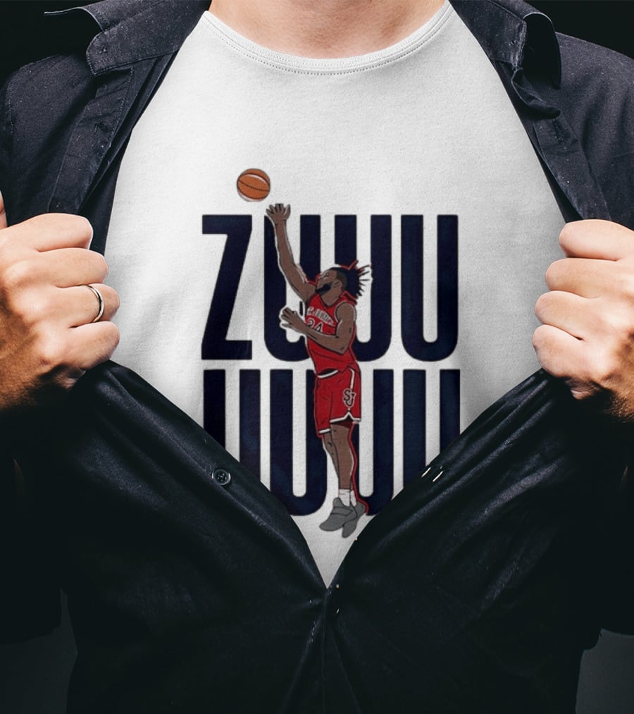 St John's Red Storm Zuby Ejiofor Basketball Caricature T-Shirt