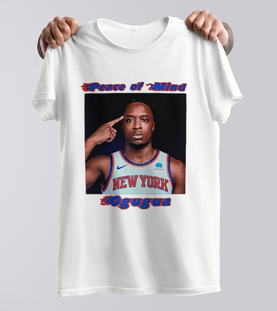 New York Knicks Basketball OG Anunoby Peace Of Mind Ogugua 2026 T-Shirt