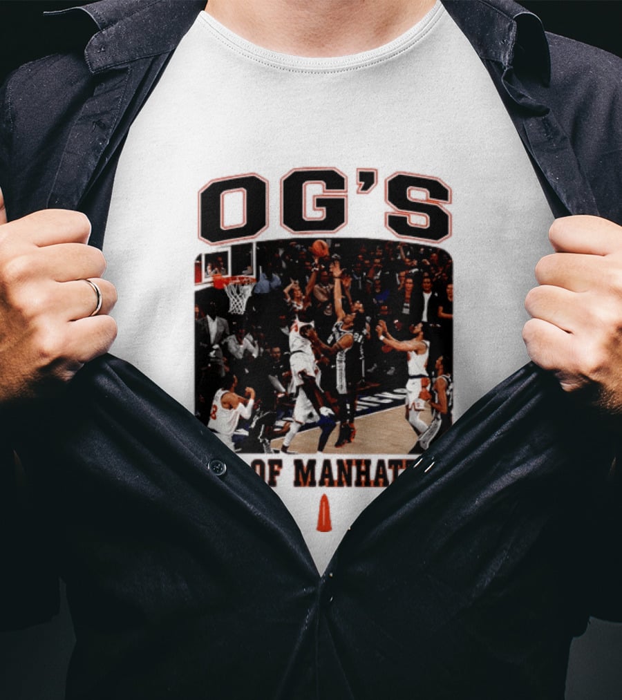 OG's Tip Of Manhattan New York Basketball Scene T-Shirt