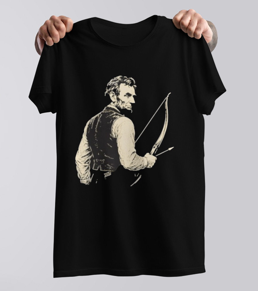 Abraham Lincoln Archery Bow And Arrow Hunting T-Shirt