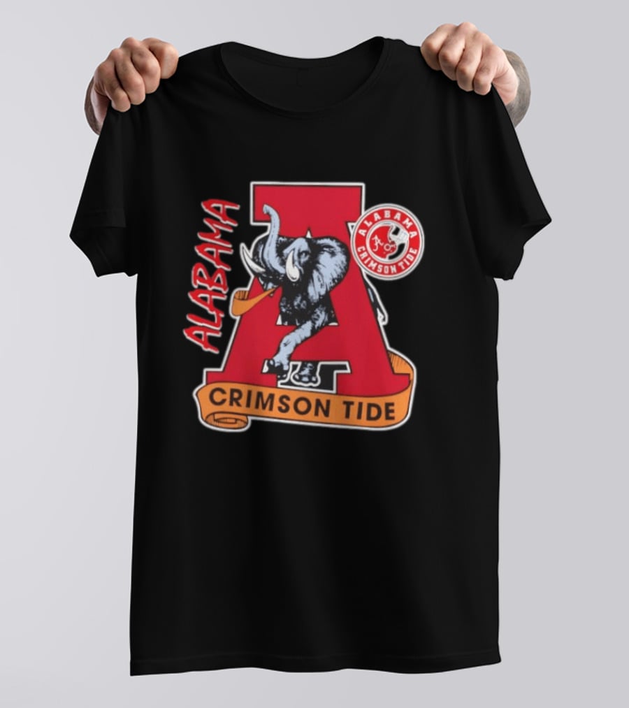 Alabama Crimson Tide Big Al Elephant NCAA Football T-Shirt