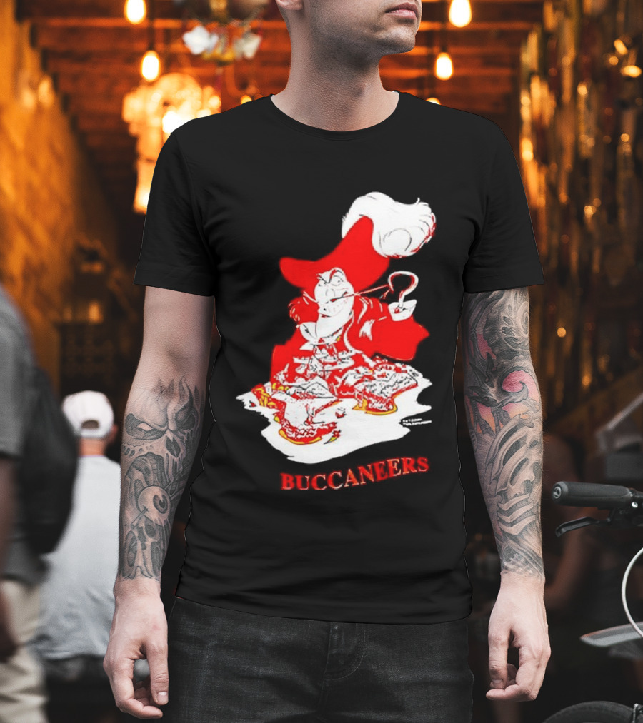 Captain Hook Buccaneers Pirate Tampa Bay T-Shirt