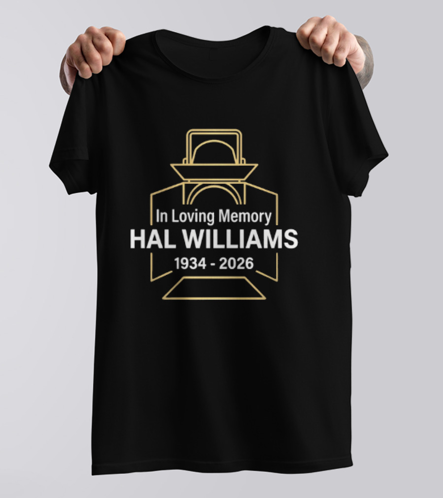 In Loving Memory Hal Williams 1934 2026 Lantern Outline Memorial T-Shirt