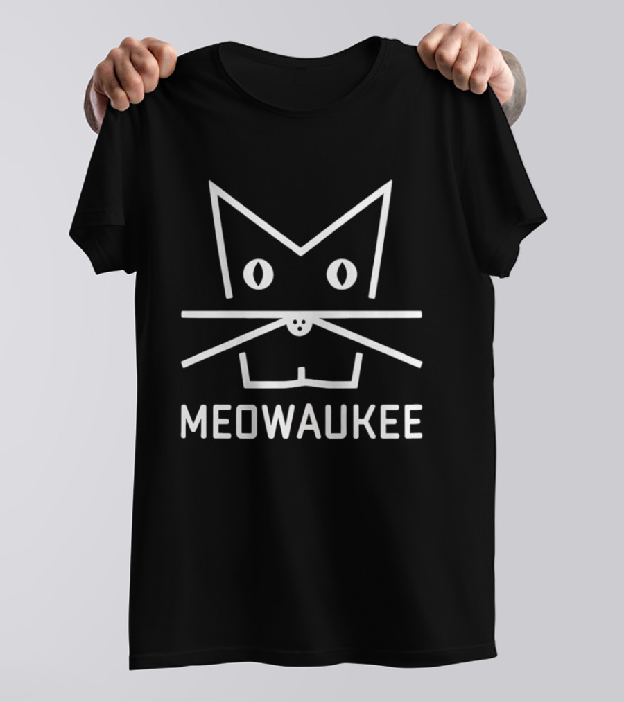 Kat Timpf Meowaukee Cat Face T-Shirt