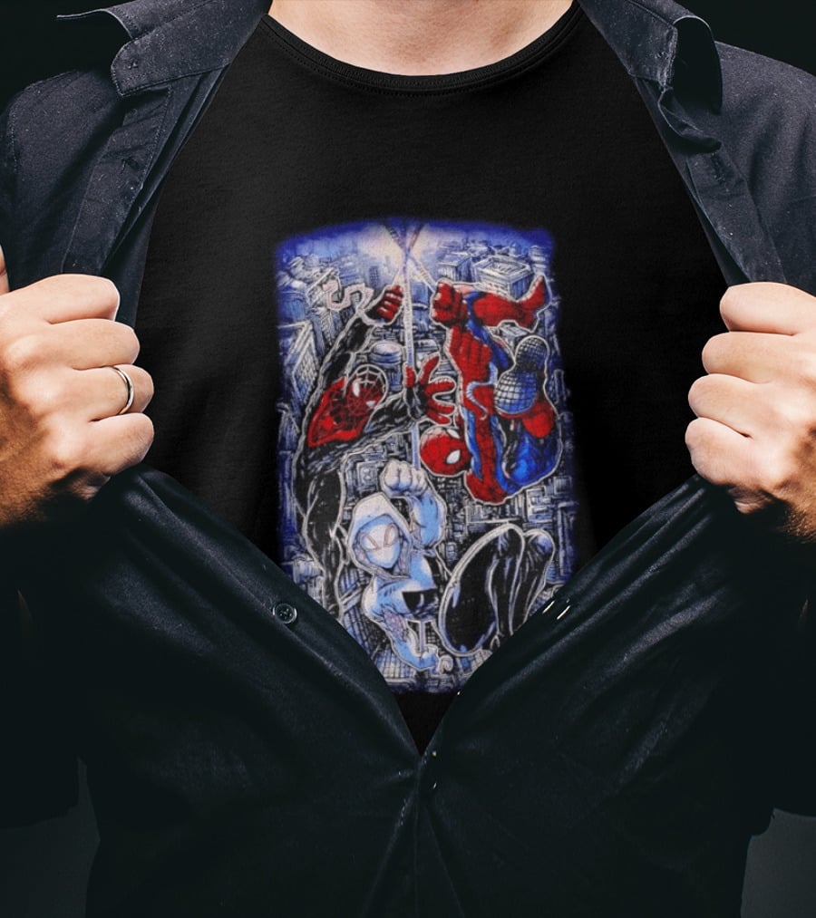 Spider Man Miles Morales Ghost Spider Marvel Multiverse Action Adventure T-Shirt