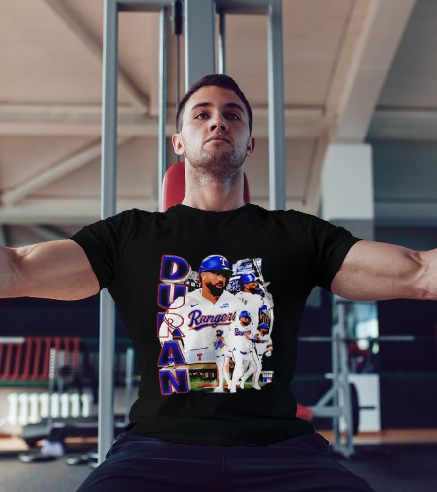 Ezequiel Duran Texas Rangers Player Nike Jersey Collage T-Shirt