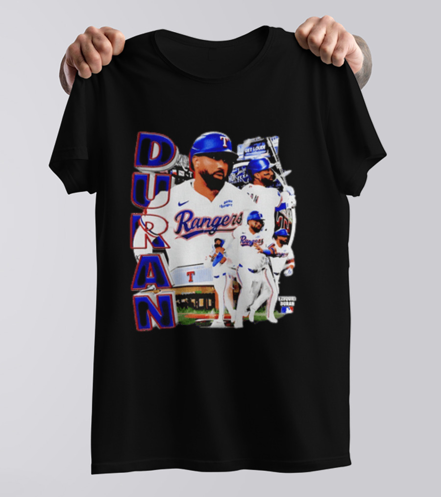 Ezequiel Duran Texas Rangers Player Nike Jersey Collage T-Shirt