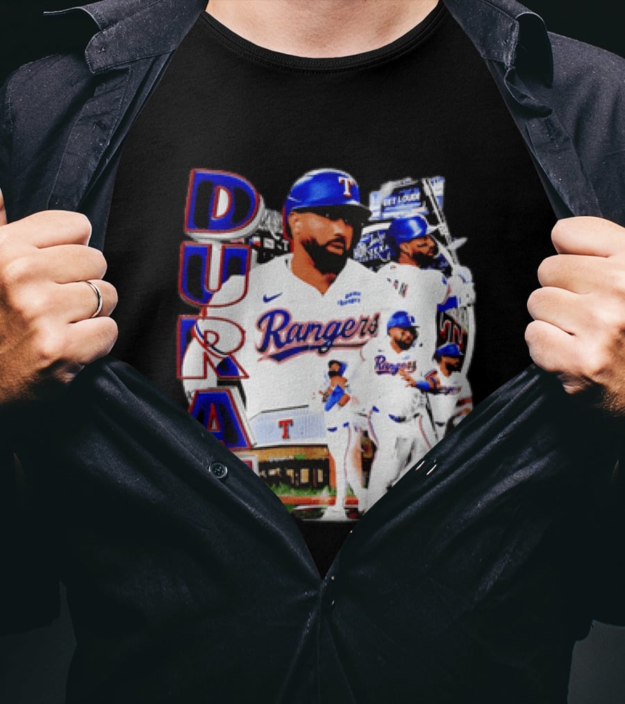 Ezequiel Duran Texas Rangers Player Nike Jersey Collage T-Shirt
