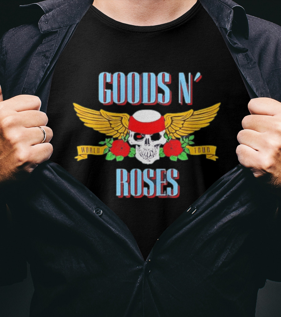 Goods N Roses Skull Wing World Tour T-Shirt