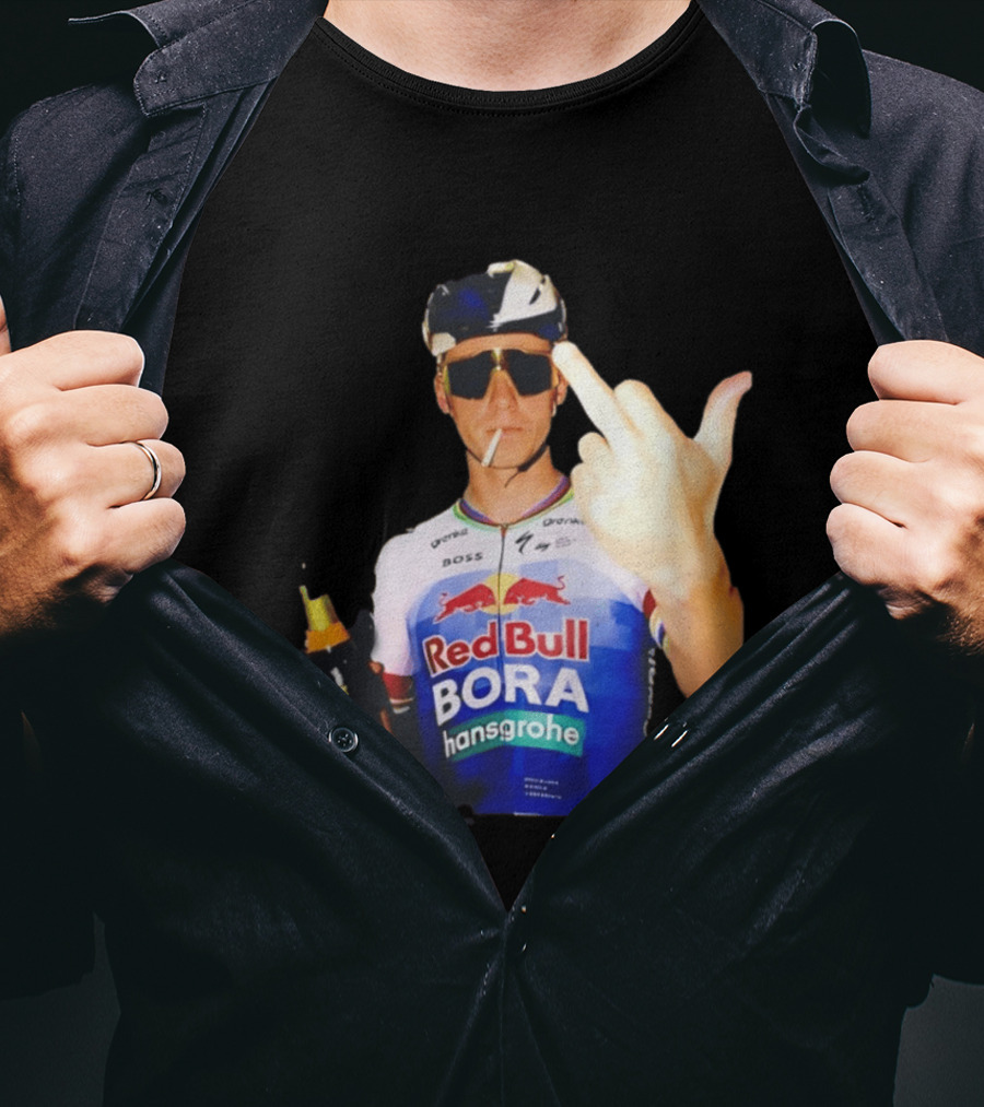 Remco Evenepoel Red Bull BORA Hansgrohe Smoking Gesture T-Shirt