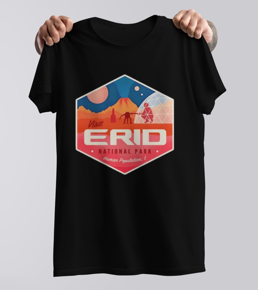 Rocky Alien Tau Ceti Visit Erid National Park Project Hail Mary Human Population One T-Shirt