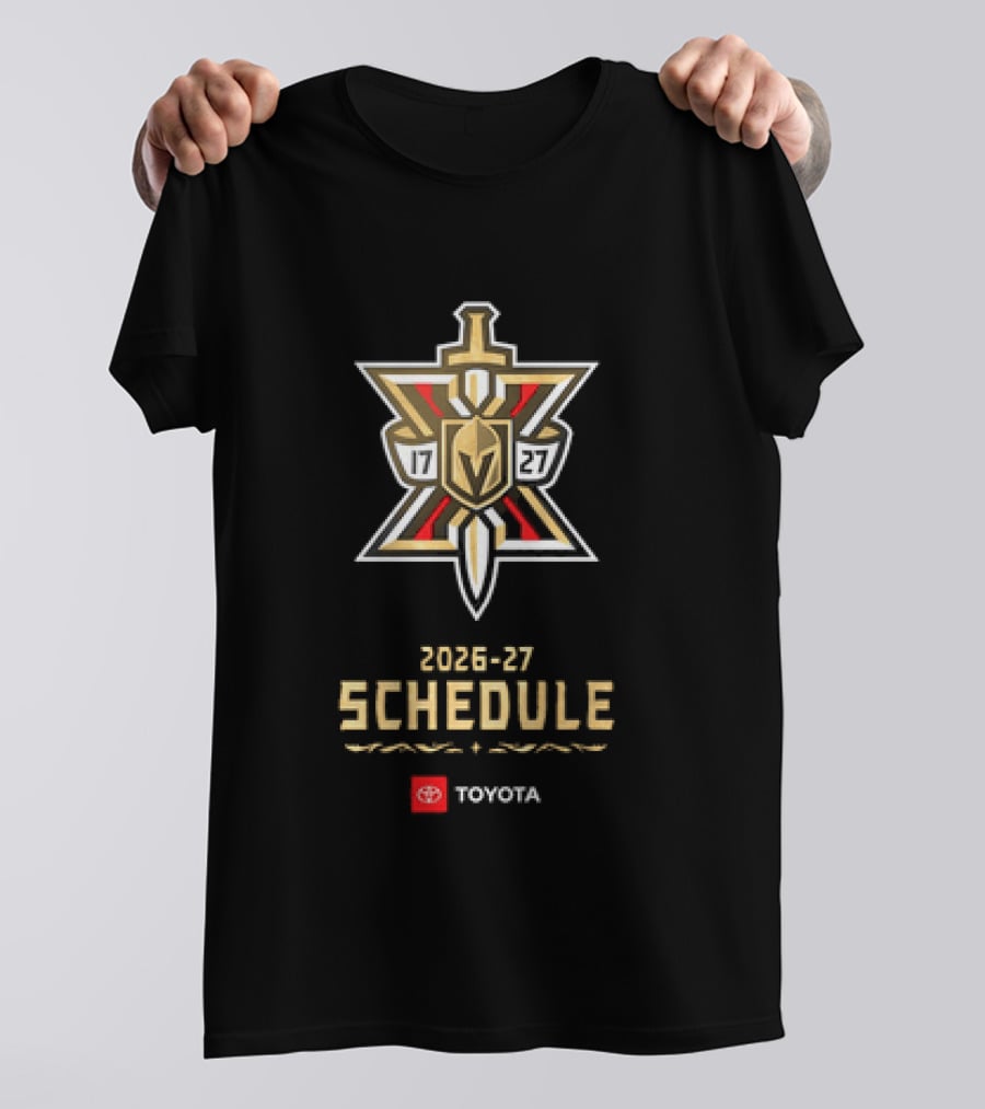 Vegas Golden Knights 2026 27 Schedule Toyota Hockey T-Shirt