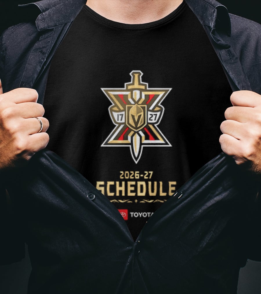 Vegas Golden Knights 2026 27 Schedule Toyota Hockey T-Shirt