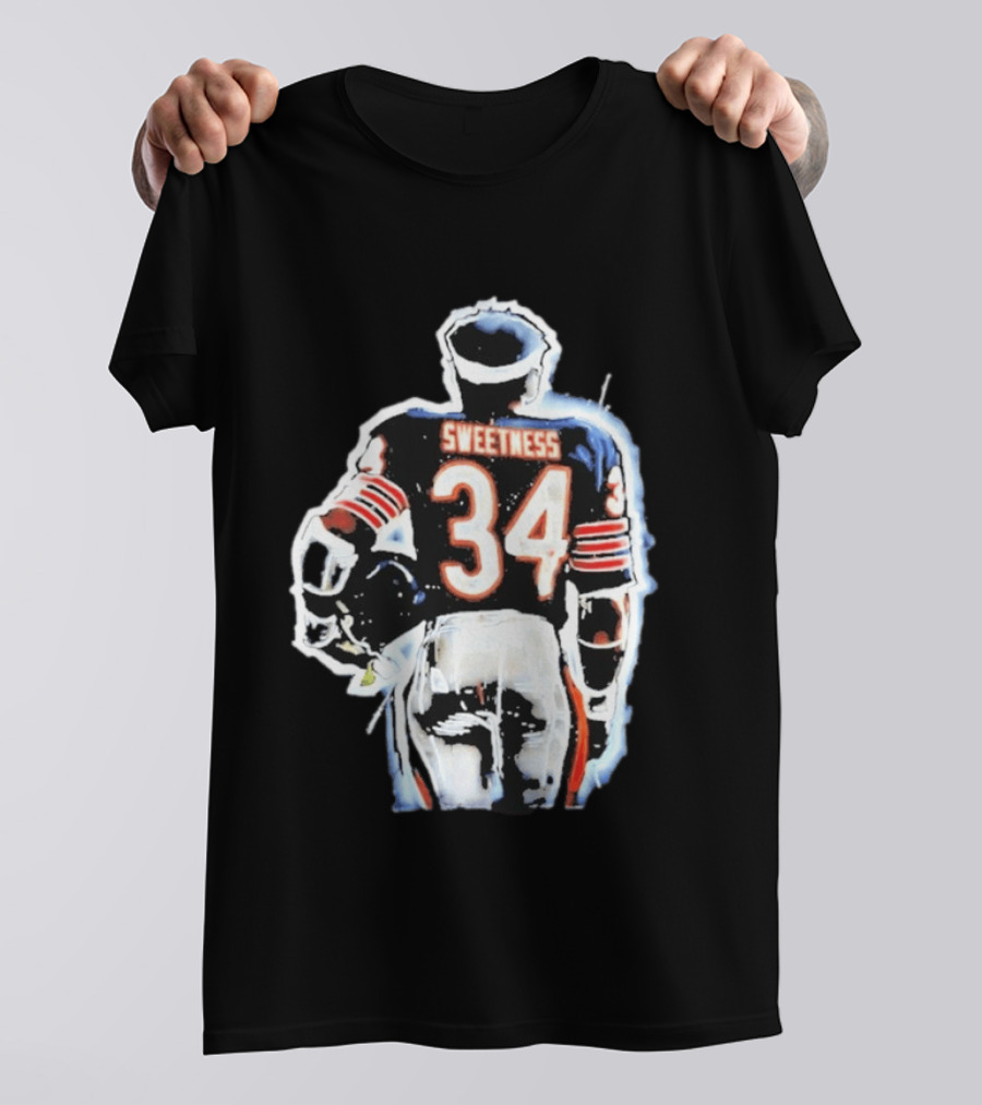 Walter Payton Sweetness 34 Chicago Bears Football Jersey Player T-Shirt