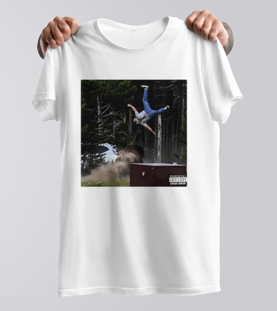 Bison Do Not Pet The Fluffy Cows National Park Parental Advisory Explicit Content Warning T-Shirt