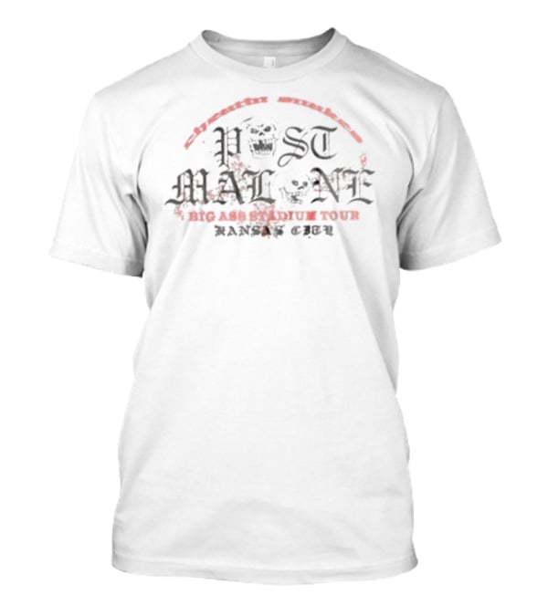 Post Malone Kansas City Missouri Big Ass Stadium Tour Kauffman Stadium 2026 T-Shirt