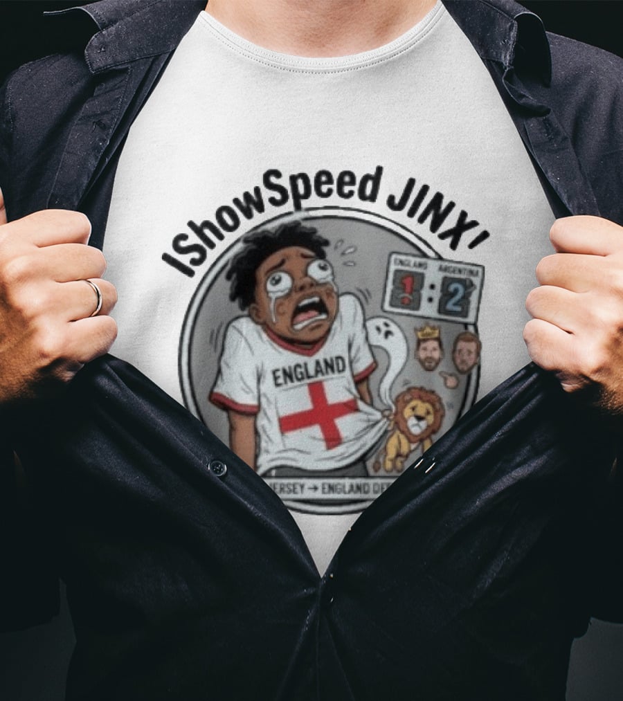 IShowSpeed Jinx England Vs Argentina Result Comic T-Shirt