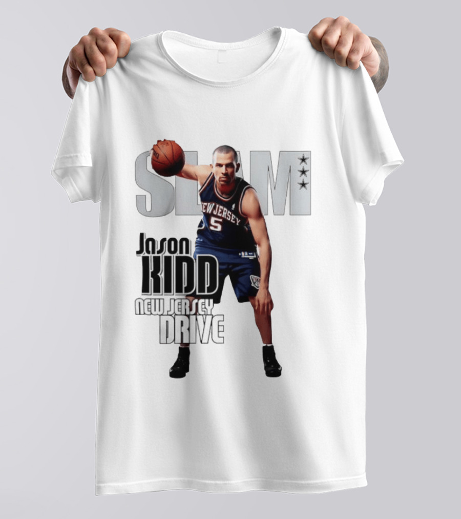 SLAM Magazine Jason Kidd New Jersey Drive Nets Basketball T-Shirt