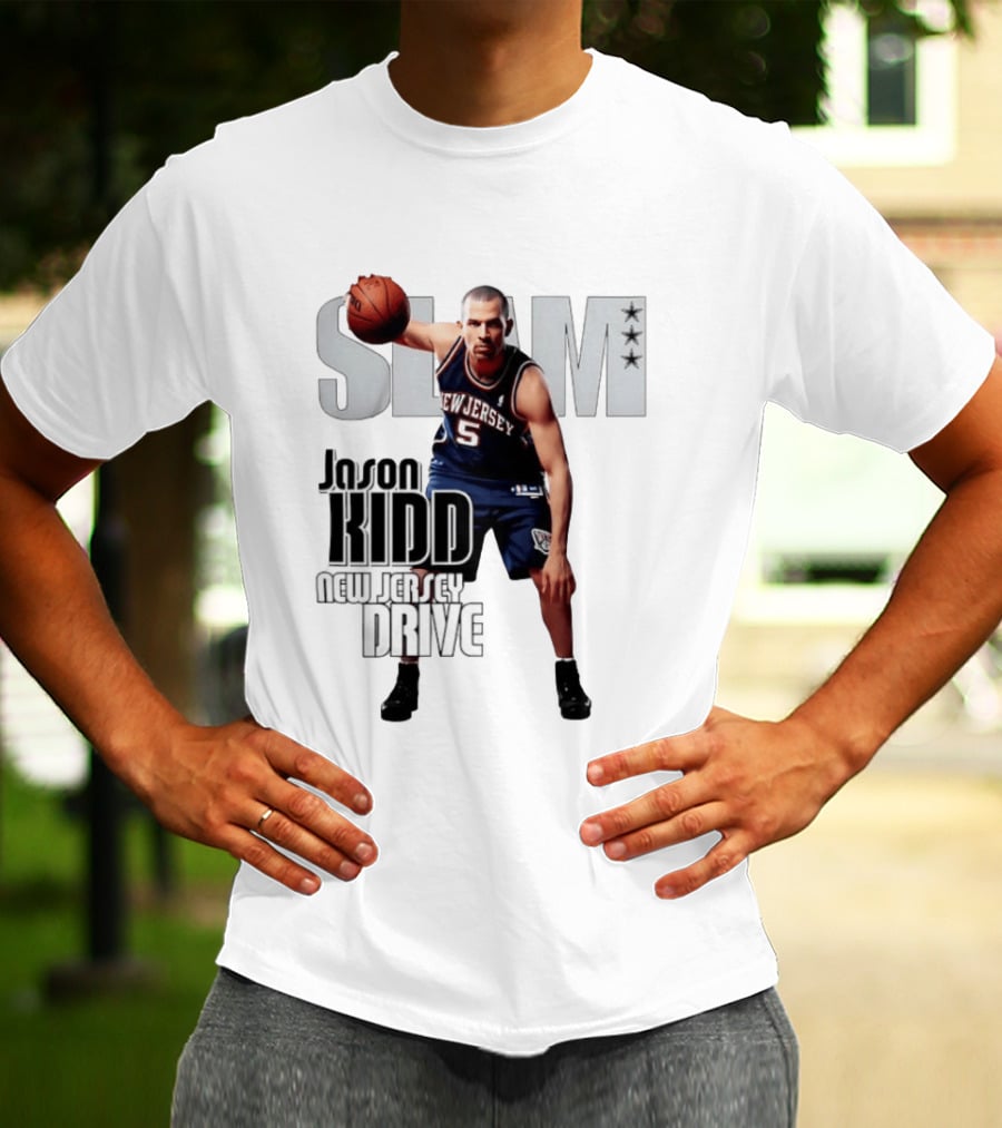 SLAM Magazine Jason Kidd New Jersey Drive Nets Basketball T-Shirt