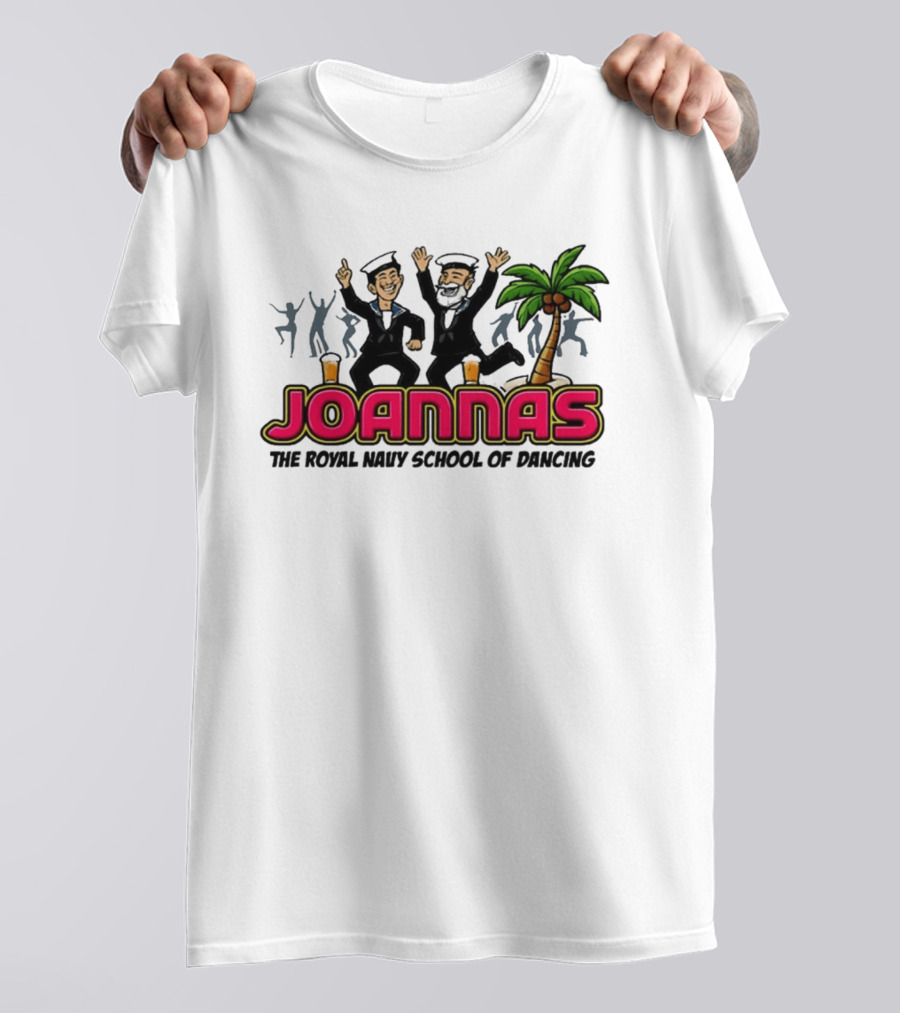 Joannas The Royal Navy School Of Dancing Tropical Palm Party Vibe T-Shirt