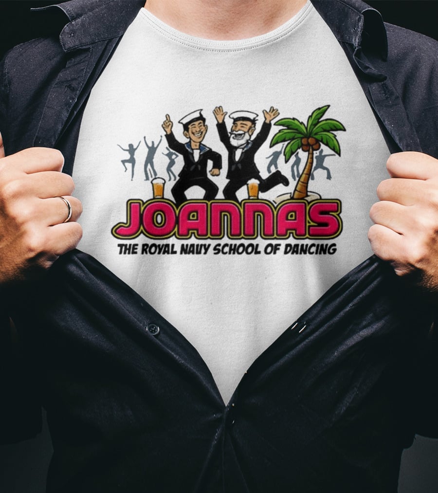 Joannas The Royal Navy School Of Dancing Tropical Palm Party Vibe T-Shirt