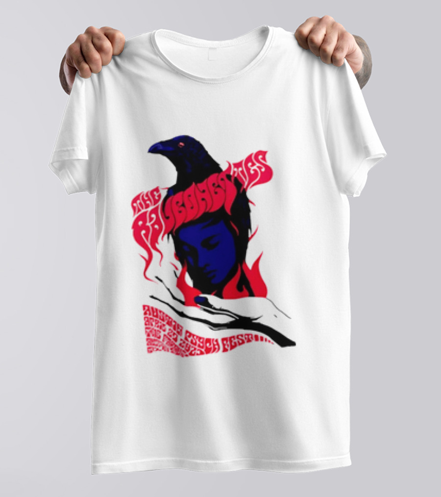 Raveonettes Austin Psych Fest Crow Fire Elements 2014 T-Shirt
