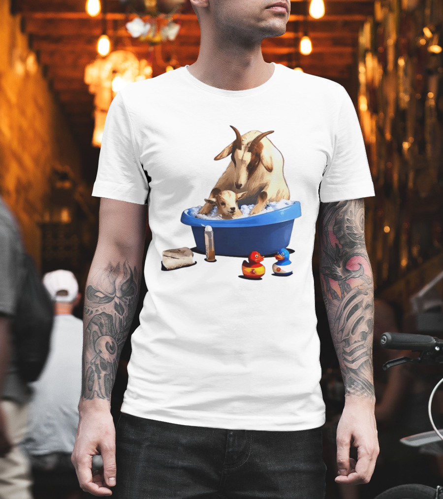 Spain Argentina Rubber Duckies Goat Bath Fun Time T-Shirt