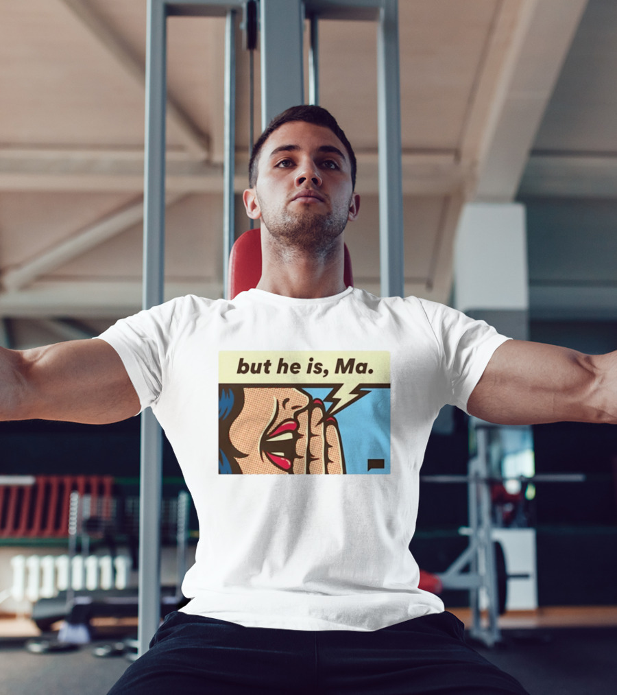 The Real Housewives Of Rhode Island But He Is Ma Pop Art Style Comic Speech Bubble T-Shirt