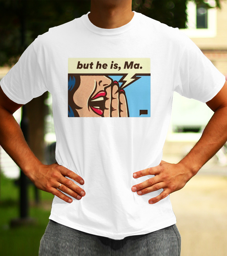 The Real Housewives Of Rhode Island But He Is Ma Pop Art Style Comic Speech Bubble T-Shirt