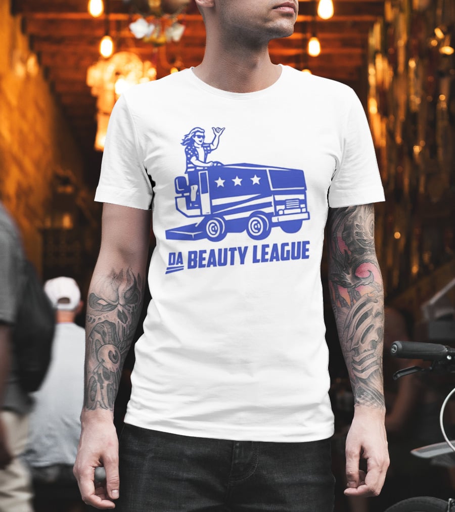 USA Wheels Zamboni Driver Da Beauty League Hockey T-Shirt