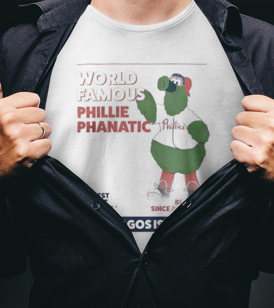 World Famous Phillie Phanatic Galapagos Islands April 1978 Phillies T-Shirt