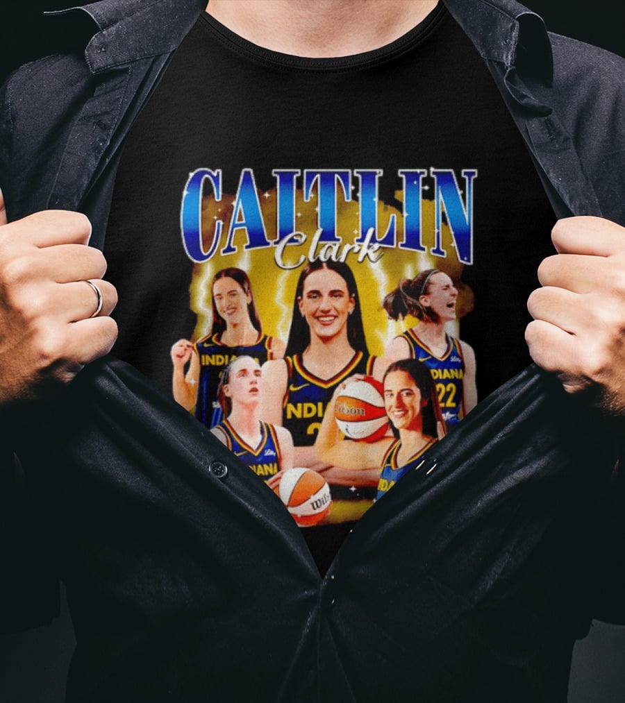 Caitlin Clark 22 Indiana Fever Basketball Star Player Highlights T-Shirt