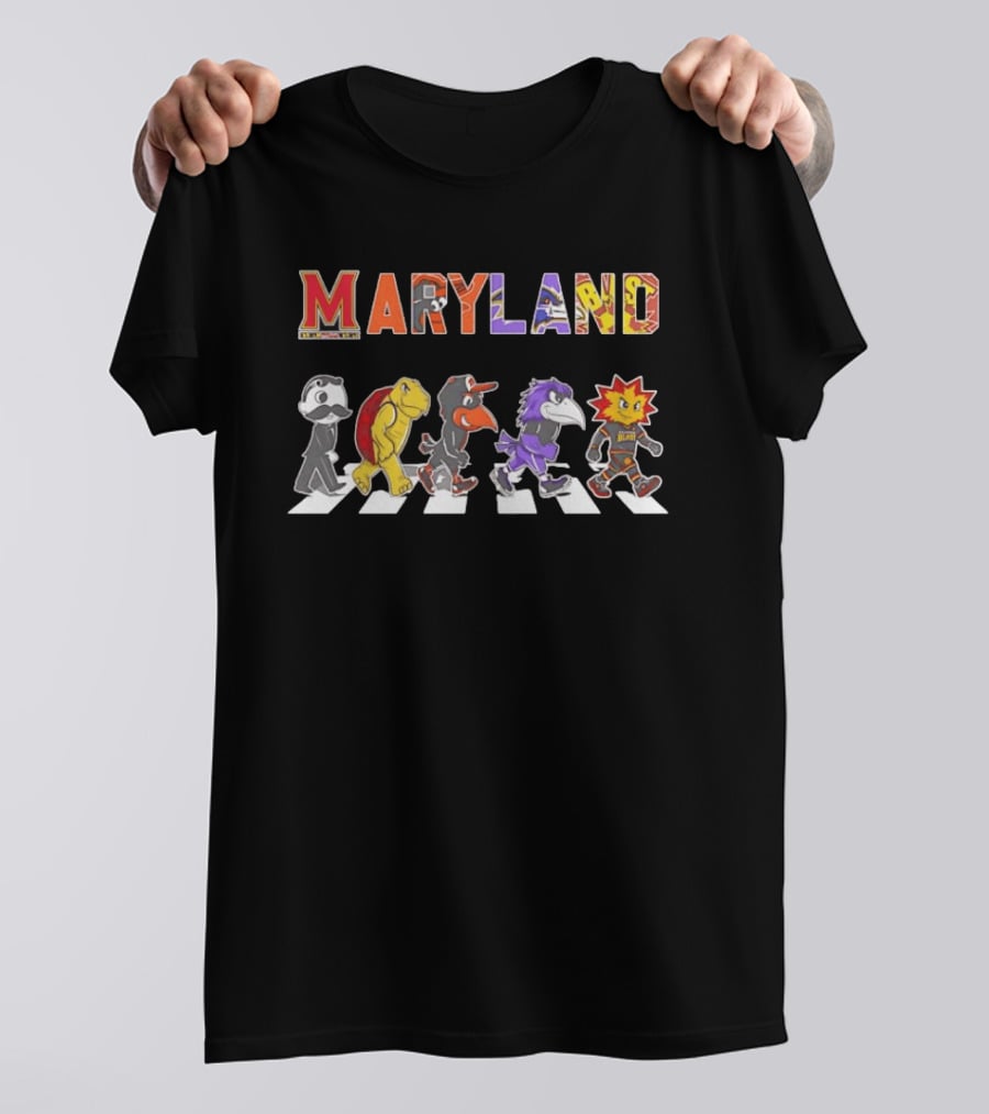 Maryland Oriole Bird Testudo Poe The Raven Baltimore Blast Mr Boh T-Shirt