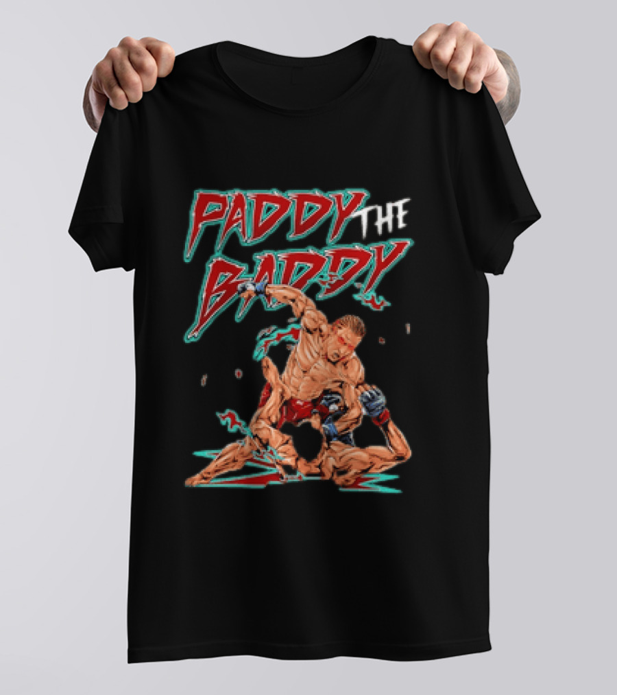 Paddy The Baddy MMA Fighter Action Scene T-Shirt