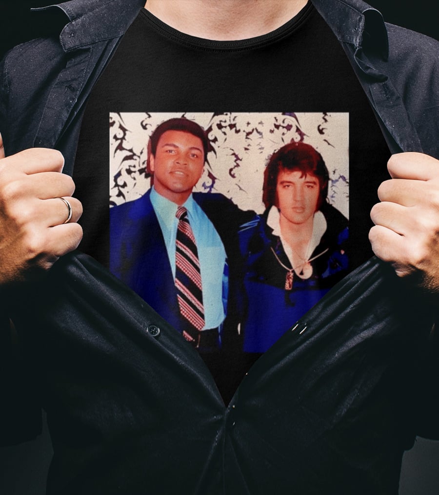 Muhammad Ali Elvis Presley Iconic Encounter T-Shirt