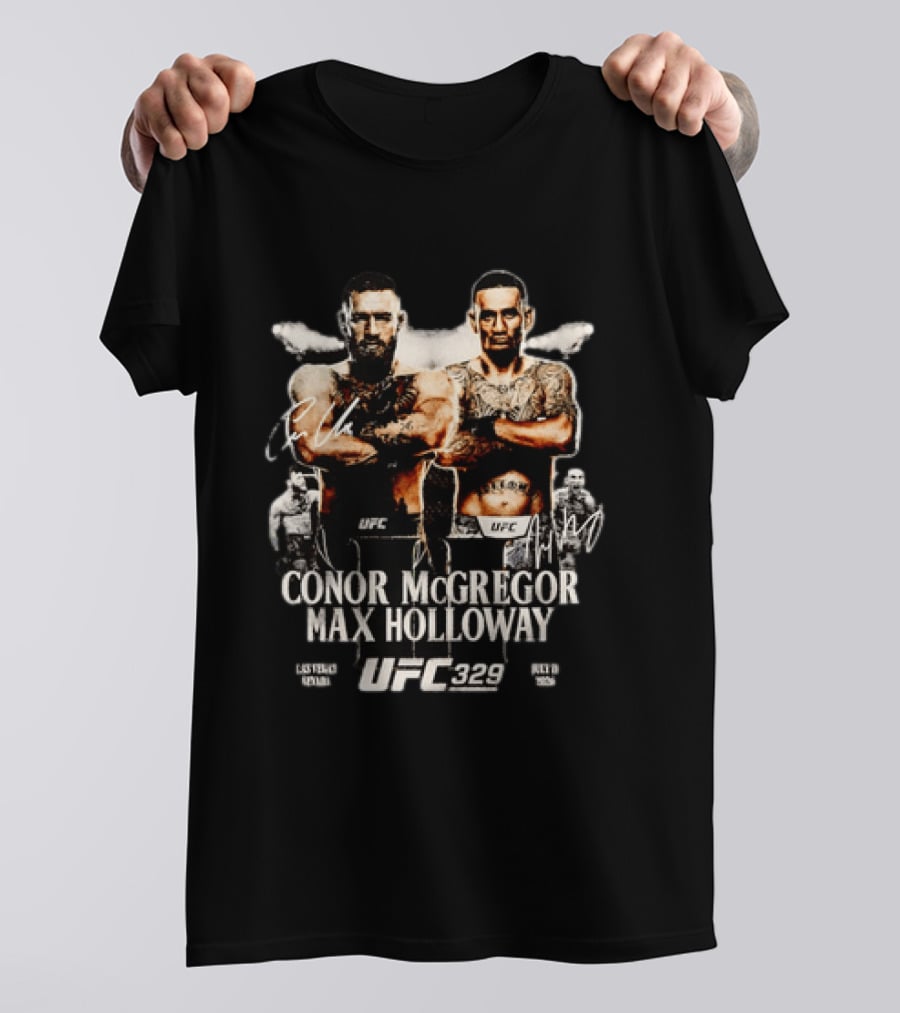 UFC 329 Conor McGregor Max Holloway 2 Matchup T-Shirt