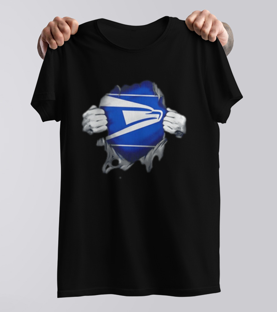 USPS United States Postal Service Eagle Symbol Torn Reveal T-Shirt