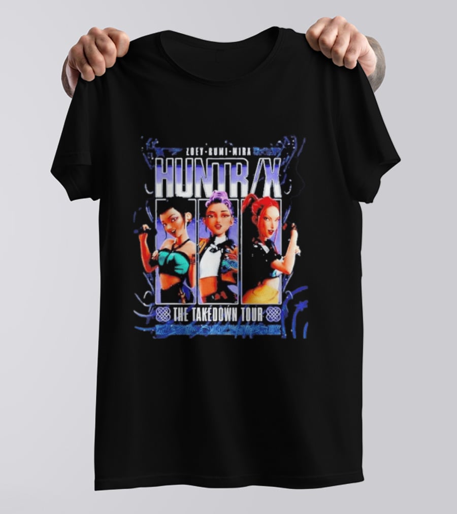 Zoey Rumi Mira Huntr X The Takedown Tour Kpop Demon Hunters Signatures T-Shirt