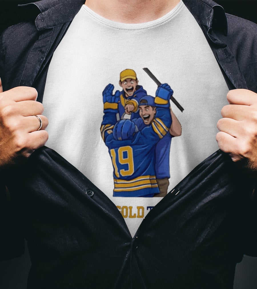Buffalo Sabres Blue & Gold Til I Die Peyton Krebs 19 Hockey Fans T-Shirt