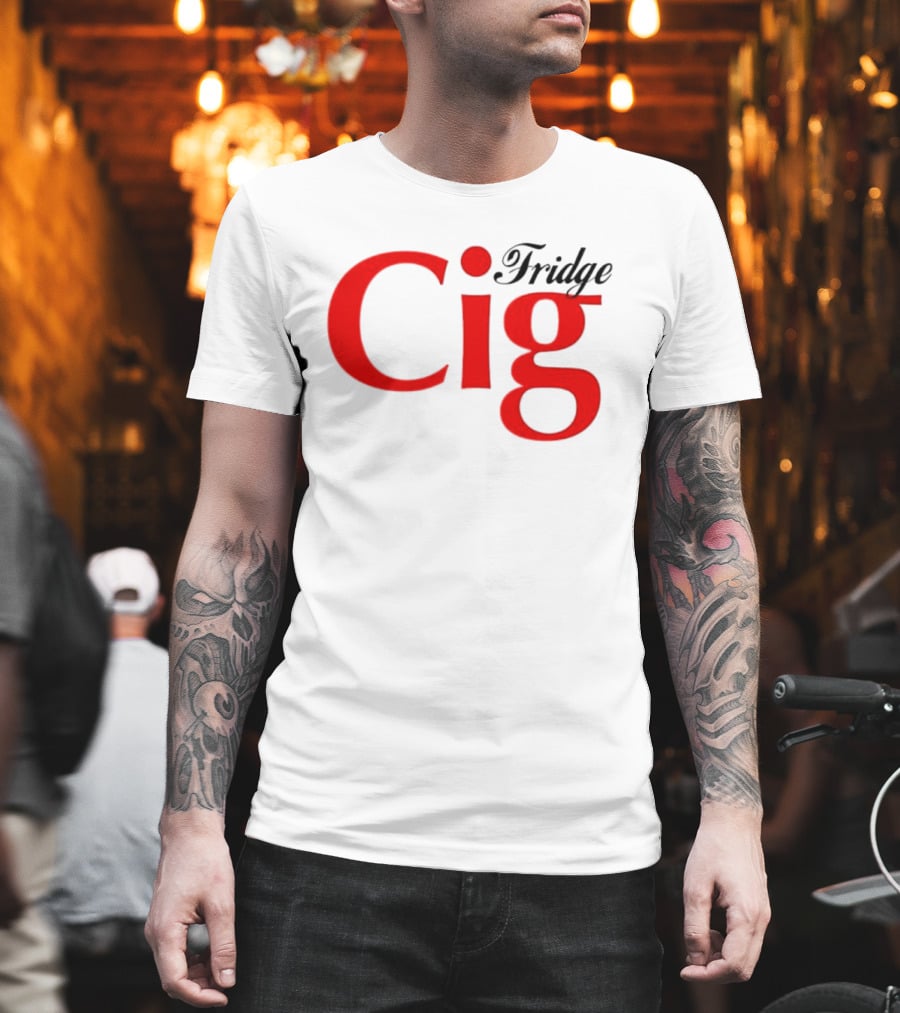 Fridge Cig Red Lettering T-Shirt