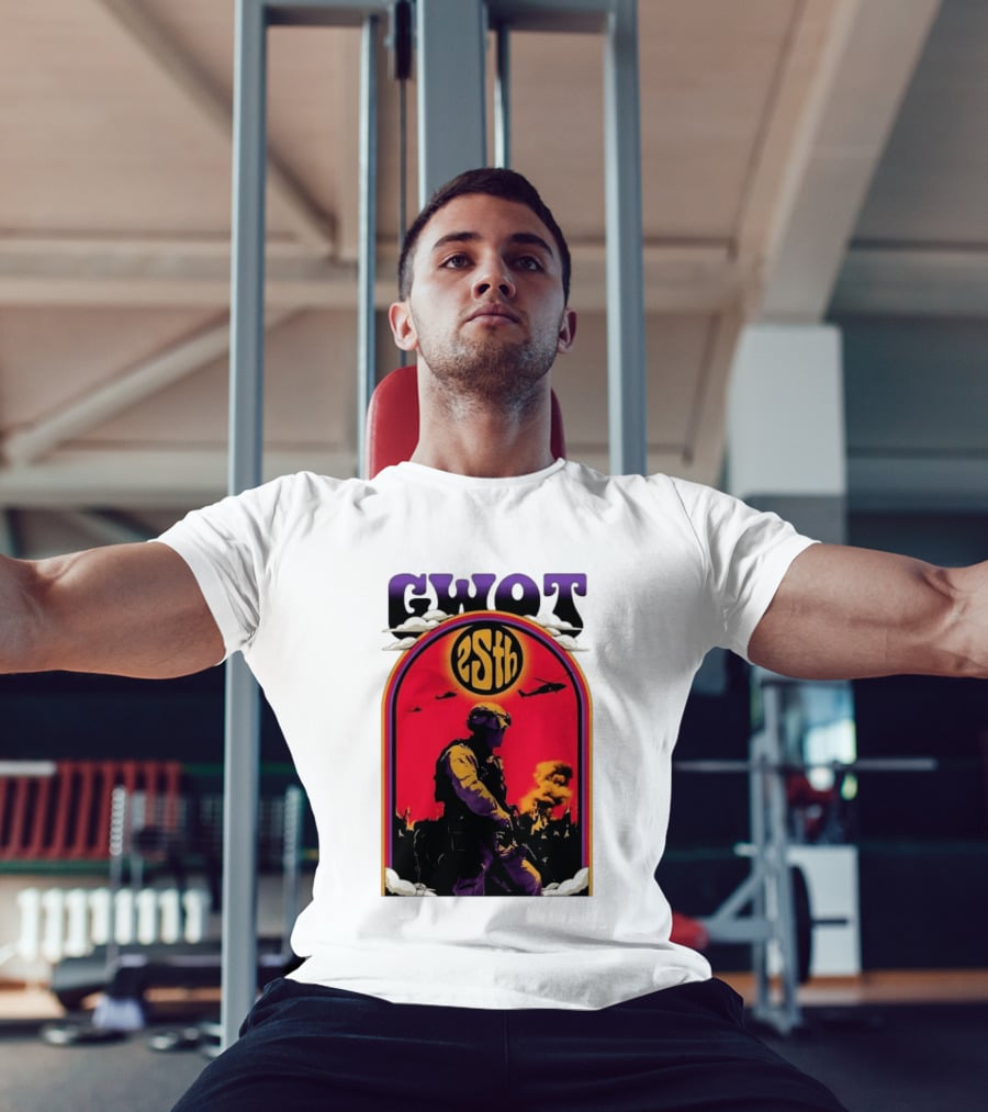 GWOT 25th Anniversary Soldier Helicopters Fire T-Shirt