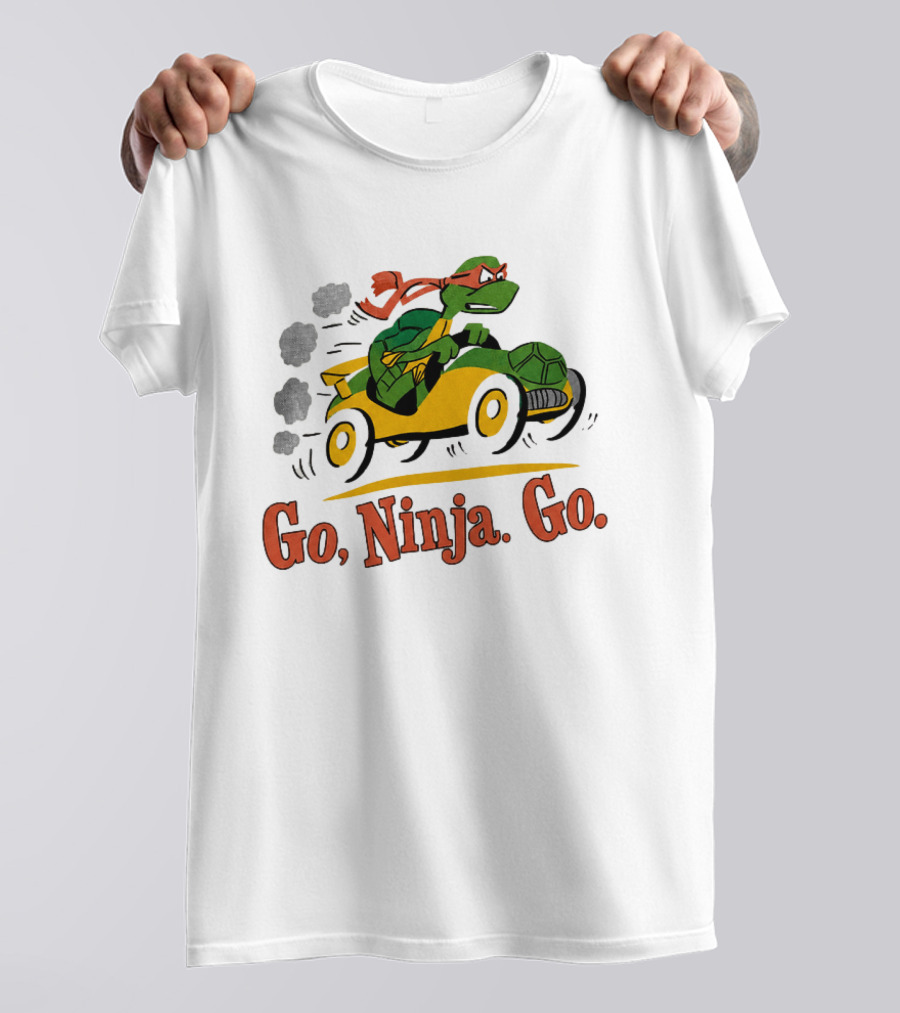 Ninja Turtle Racing In Classic Go Kart T-Shirt