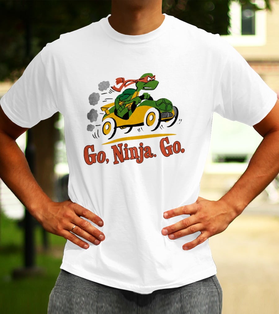 Ninja Turtle Racing In Classic Go Kart T-Shirt