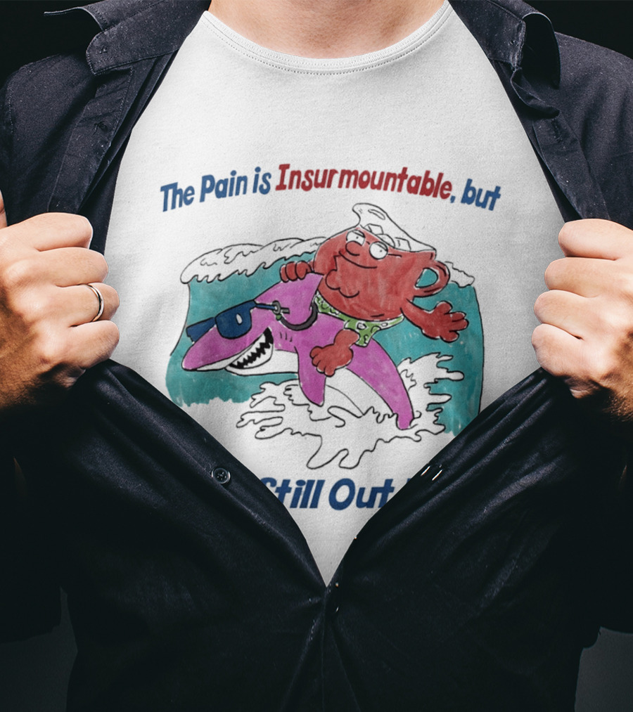 Peter Griffin Kool Aid Man Surfing Shark We Still Out Here T-Shirt